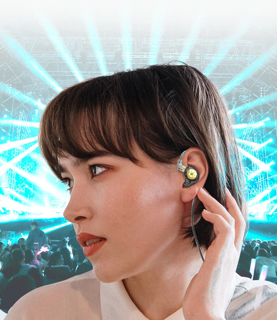 Вакуумні навушники KZ EDX PRO з динамічним драйвером та подвійним магнітним контуром